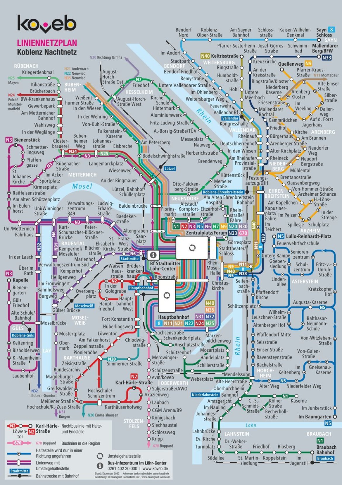 liniennetzplan koblenz nacht 2023