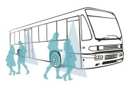 Fahrgäste beim Ein- und Aussteigen beschreiben das automatisches Fahrgastzählsystem (AFZS)