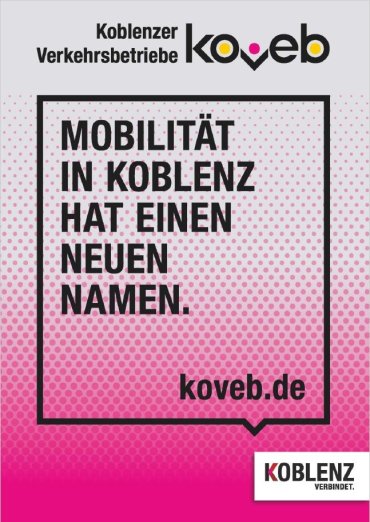 Print Flyer: Mobilität in Koblenz hat einen neuen Namen