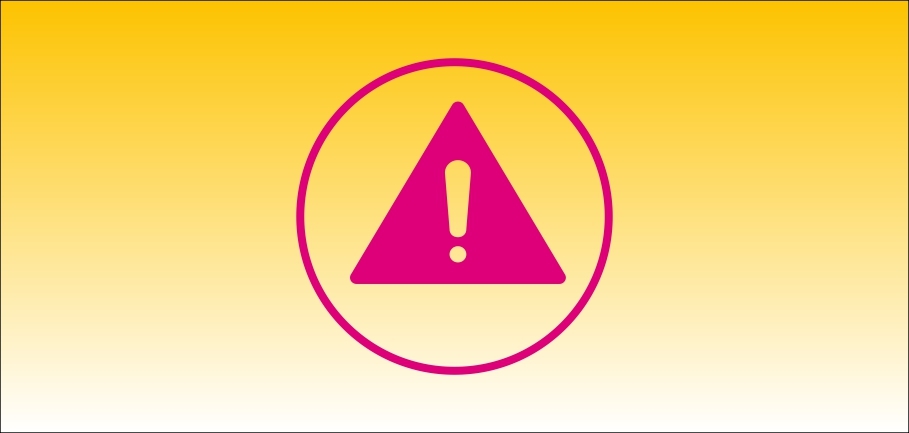 Auffälliges Warndreieck