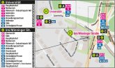 Umgebungsplan der Bushaltestelle Uni/Winninger Straße Umgebungsplan der Bushaltestelle Uni/Winninger Straße