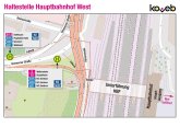 Steigübersicht Haltestelle Hauptbahnhof West Steigübersicht Haltestelle Hauptbahnhof West