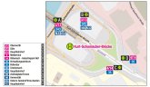 Steigübersicht Haltestelle Kurt-Schumacher-Brücke Steigübersicht Haltestelle Kurt-Schumacher-Brücke