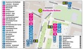 Steigübersicht Haltestelle Stadttheater/Schloss Steigübersicht Haltestelle Stadttheater/Schloss