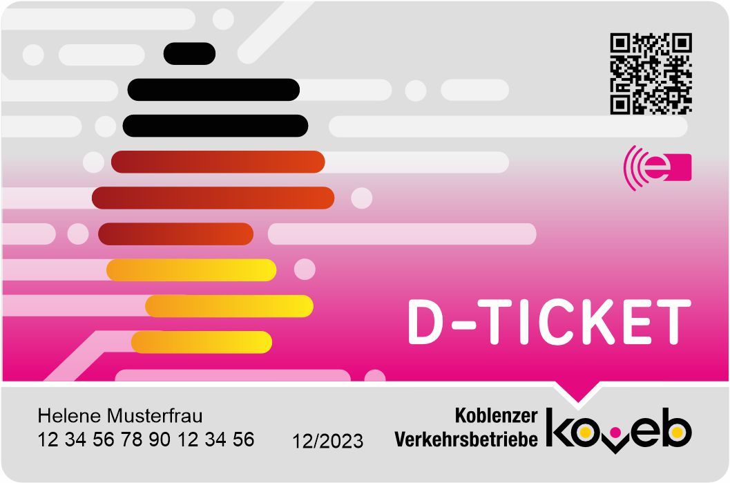 Das Deutschlandticket in Chipkartenform