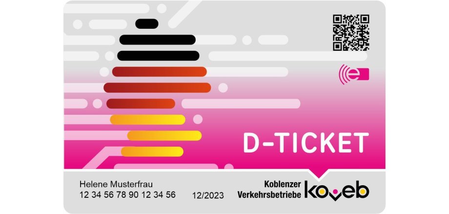 Das Deutschlandticket in Chipkartenform